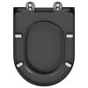 vidaXL Sedile del WC con rilascio rapido Antracite 46.2 x 36 x 4.3 cm