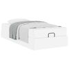 vidaXL Struttura letto con materasso con materasso 2 pcs Bianco PVC