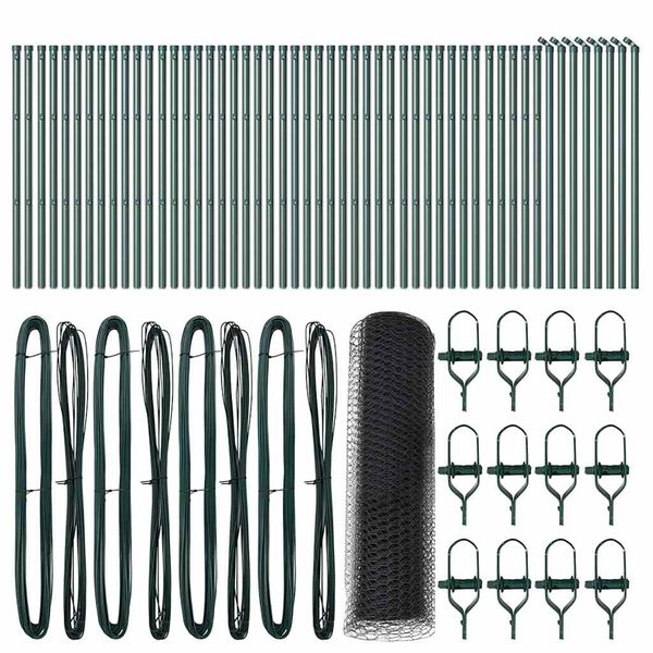 vidaXL Palo della recinzione Grigio 100 x 0,8 m (mesh da 13 mm)