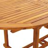 vidaXL Set Pranzo da Giardino 7 pz Beige in Tessuto e Legno Massello