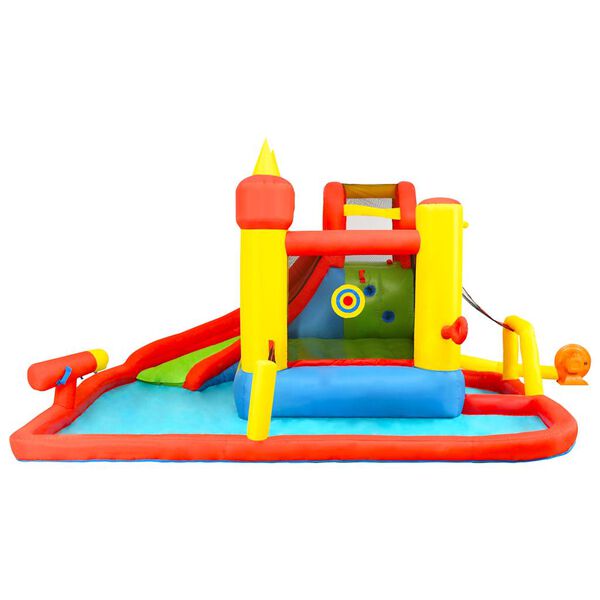 Happy Hop Gonfiabile con Scivolo e Piscina 410x385x220 cm PVC