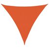 vidaXL Vela Parasole 160 g/m&sup2; Triangolare Arancione 5x5x5 m in HDPE