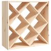 vidaXL Portabottiglie 62x25x62 cm in Legno Massello di Pino