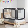 vidaXL Sponda Letto Sicurezza Bambini Grigio Scuro 140x25 cm Tessuto