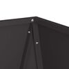 vidaXL Fioriera 2 pcs Nero 50 x 50 x 75 cm Acciaio