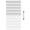 vidaXL Tenda a Rullo Zebra Larghezza Tessuto 85,9 cm Poliestere