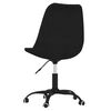 vidaXL Sedia da Ufficio Girevole Nera in Tessuto