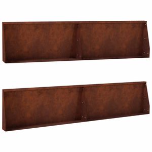 vidaXL Muro di contenimento 4 pz 100 x 12 x 30 cm Acciaio Corten