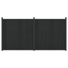 vidaXL Pannello di Recinzione 2 pcs WPC e Alluminio Nero