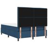vidaXL Letto a molle con materasso Blu 140 x 190 cm Tessuto