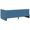 vidaXL Cornice del letto ad angolo Blu 100 cm x 200 cm Velluto