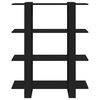 vidaXL Libreria/Divisorio Nero 100x30x123,5 cm
