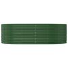 vidaXL Letto Rialzato da Giardino Verde 212x140x68 cm Acciaio Zincato