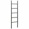 vidaXL Scala per Coperte Nero 40 x 150 cm Bamb&ugrave;
