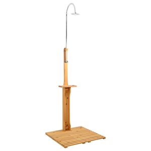 vidaXL Doccia da Giardino in Legno
