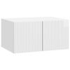 vidaXL Mobile Porta TV da Muro Bianco Lucido 59,5 x 41 x 30 cm