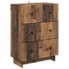 vidaXL Mobile con Cassetti Legno antico 66 x 34,5 x 90 cm