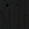 vidaXL Giroletto Nero in Legno Massello 90x200 cm
