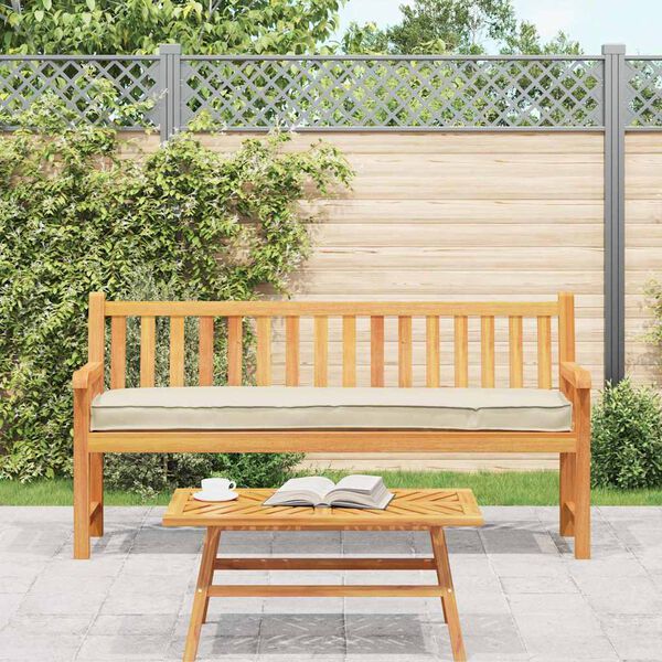 vidaXL Cuscino per pallet Crema 180 x 40 x 8 cm Tessuto Oxford