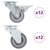 vidaXL Ruote Girevoli 24 pz 50 mm