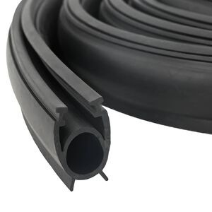 vidaXL Sigillo Porta Garage Nero 41 x 33 mm 5,5 m PVC
