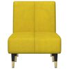 vidaXL Chaise Longue in Velluto Giallo