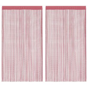 vidaXL Tende a Filo 2 pz Rosa 140x250 cm