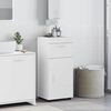 vidaXL Set di Armadi da Bagno TULUM Bianco Lucido 37 x 31,5 x 82 cm