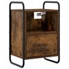 vidaXL Mobiletto da Letto Appeso Rovere Fumo 40 x 30 x 60 cm