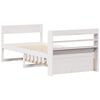 vidaXL Letto senza Materasso Bianco 90x190 cm in Legno Massello Pino