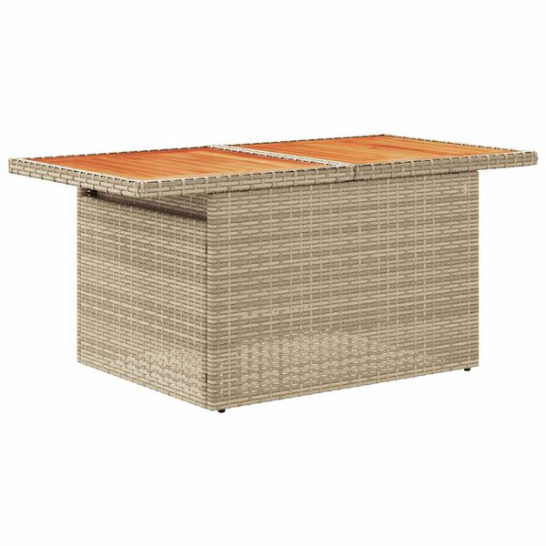 vidaXL Set Divano da Giardino 10 pz con Cuscini Beige in Polyrattan