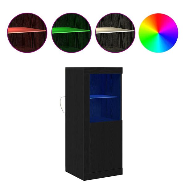 vidaXL Credenza Nero 41 x 37 x 100 cm Legno multistrato