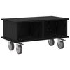 vidaXL Supporto TV Rovere Nero 68,5 x 35 x 35 cm Legno multistrato