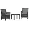 vidaXL Set di relax 3 pz Antracite PP