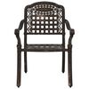vidaXL Set da Pranzo per Giardino 5 pcs Bronzo Alluminio