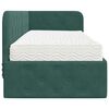 vidaXL Cornice del letto ad angolo Verde Scuro 80 x 200 cm Velluto