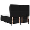 vidaXL Letto a molle con materasso Nero 140 x 190 cm Tessuto