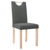 vidaXL Sedie da Pranzo 2 pz Grigio Scuro in Tessuto