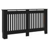 vidaXL Copertura per radiatori 2 pcs Nero 152 x 19 x 81,5cm