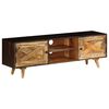 vidaXL Mobile Porta TV in Legno Massello di Mango 140x30x45 cm