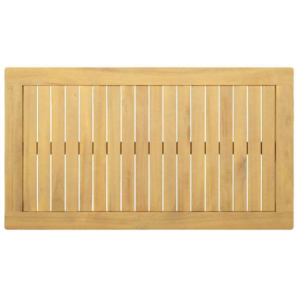 vidaXL Tavolino da Giardino 90x50x36 cm in Legno Massello di Acacia