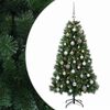 vidaXL Albero di Natale artificiale con palline 120 cm 150 LED