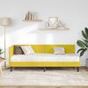vidaXL Cornice del letto ad angolo Giallo 80 x 200 cm Velluto