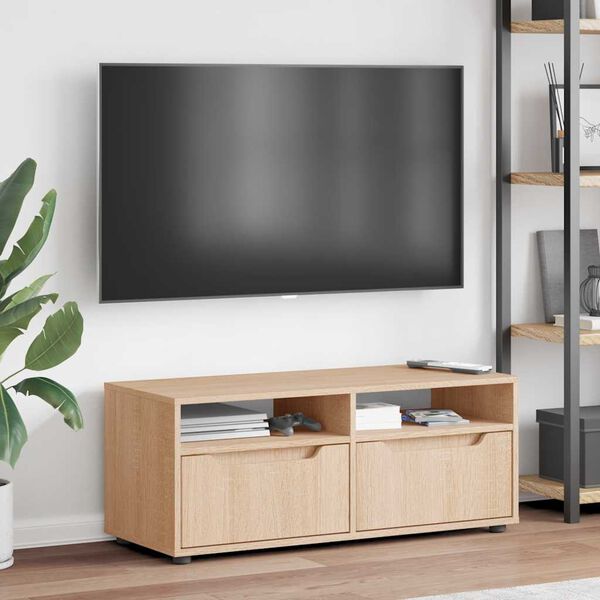 vidaXL Mobile TV VISNES Rovere Sonoma 100x40x38 cm Legno Multistrato