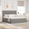 vidaXL Letto con Contenitore Talpa 200 x 200 cm Pelle Sintetica