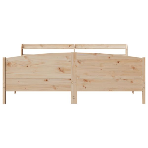 vidaXL Letto senza Materasso 200x200 cm in Legno Massello di Pino