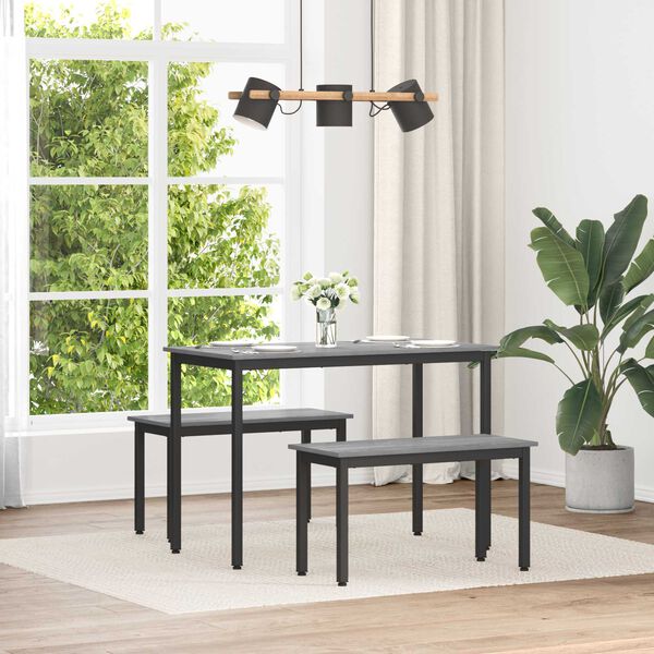 vidaXL panchina Grigio Sonoma 80 x 35 x 45 cm Legno multistrato