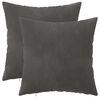 vidaXL Cuscino con cuscino HEERLEN 2 pz Grigio Scuro Velluto