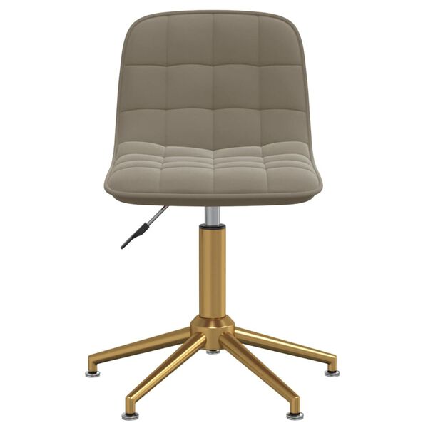 vidaXL Sedie da Pranzo Girevoli 2 pz Grigio Chiaro in Velluto