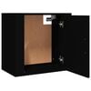 vidaXL Comodini a Muro 2 pz Nero 50x30x47 cm